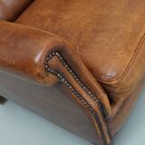 Vintage Dutch Cognac Colored Leather Vintage Dutch Cognac Colored Leather Club ChairClub Chair