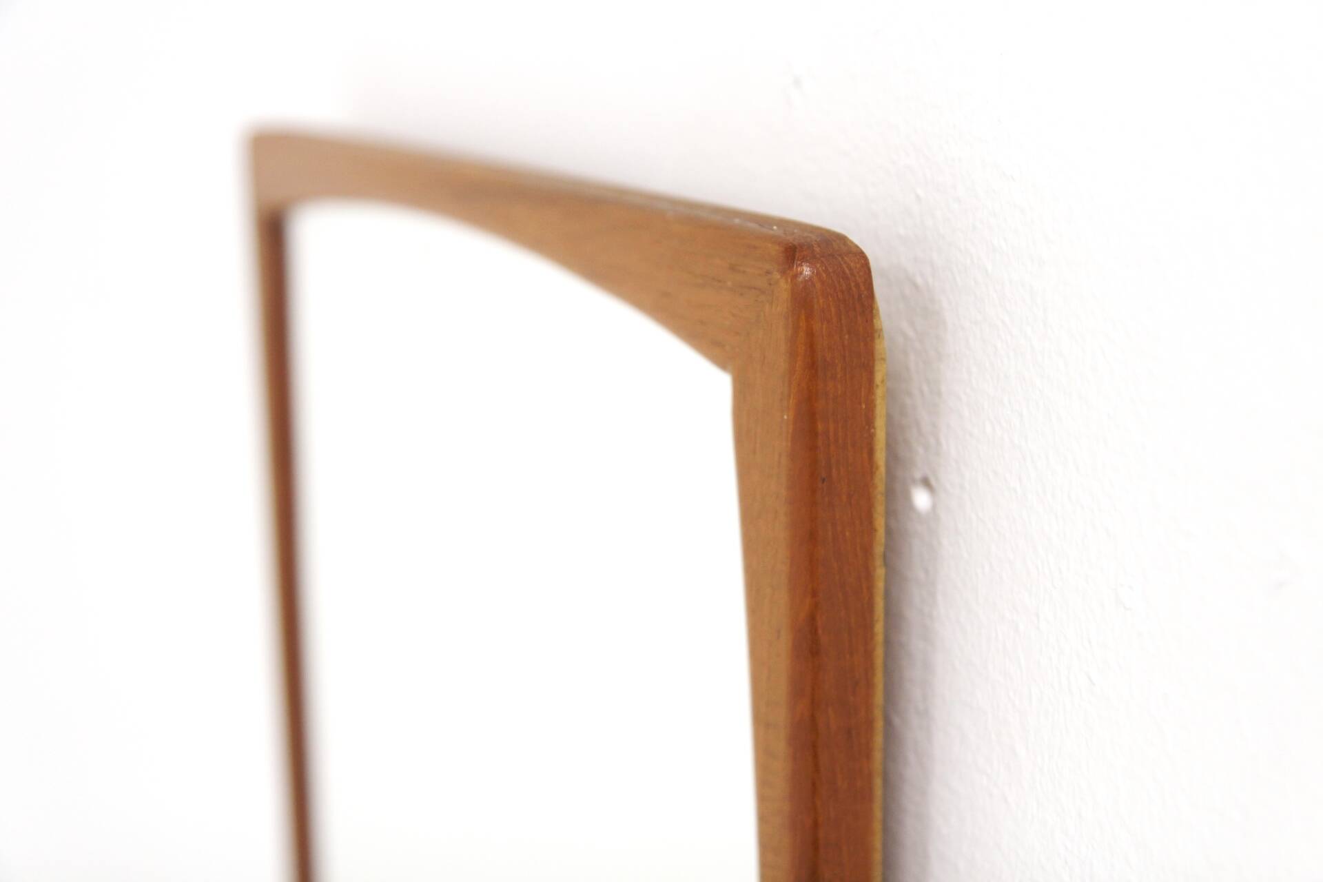 Scandinavian teak mirror, Sweden, 1960, 64cm x 37cm