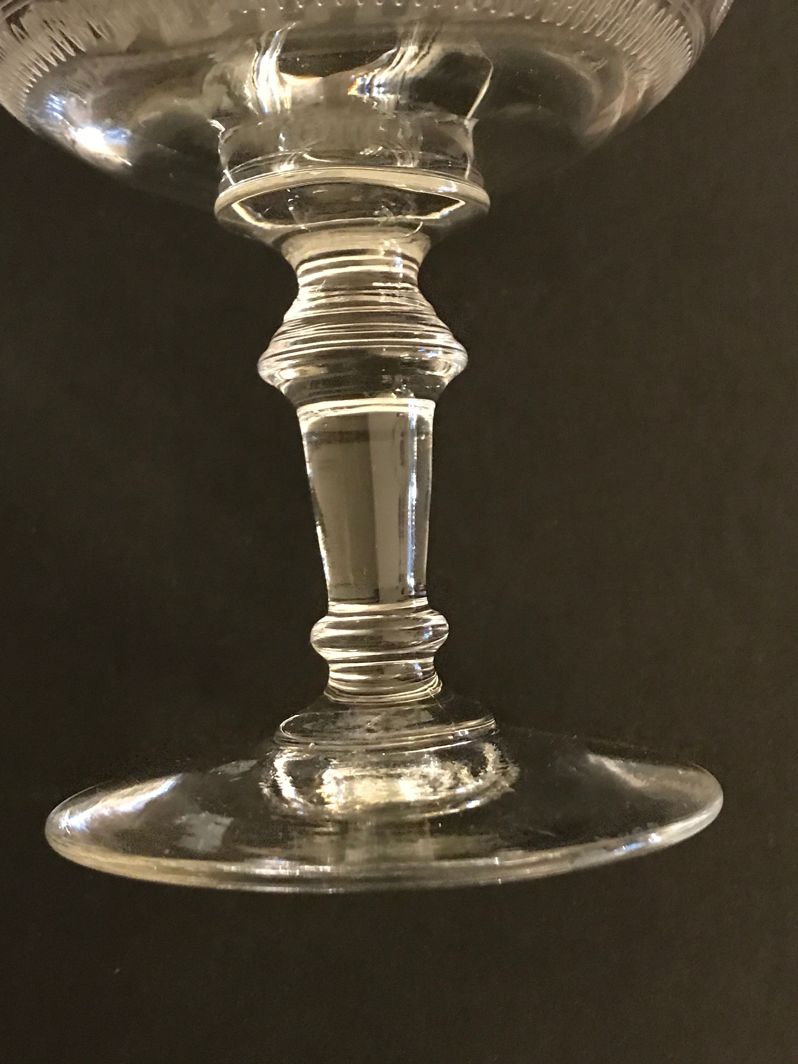 10 glass champagne glasses Greek décor