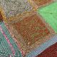 Knitted Diamond Throw Blanket Vintage 1970s