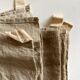 Pair of cloths in raw linen bise fabric XXL