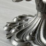 Metal candle holder.