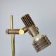 2-bulb floor lamp by Hustadt Leuchten, plastic spotlights on a brass pole, 1970s