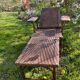 Transat chaise longue rotin