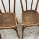 Pair of vintage thonet bistro chairs from 1900