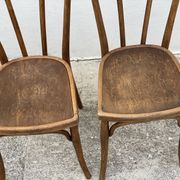 Paire de chaises bistrot thonet vintage 1900