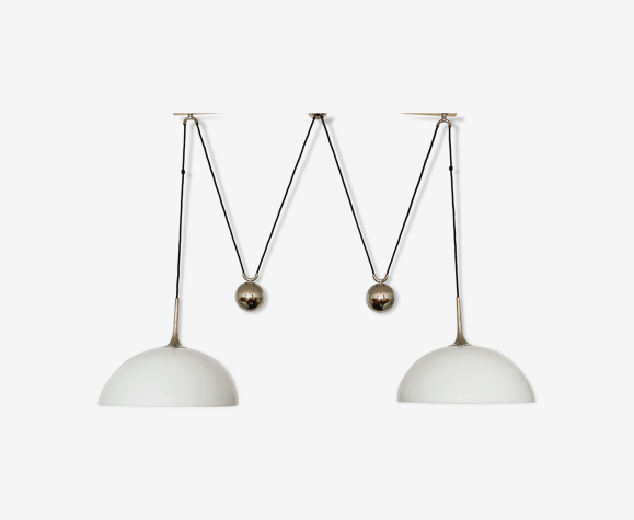 Double Posa pendant lamp with counterweight from Florian Schulz
