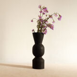 Charred wood vase