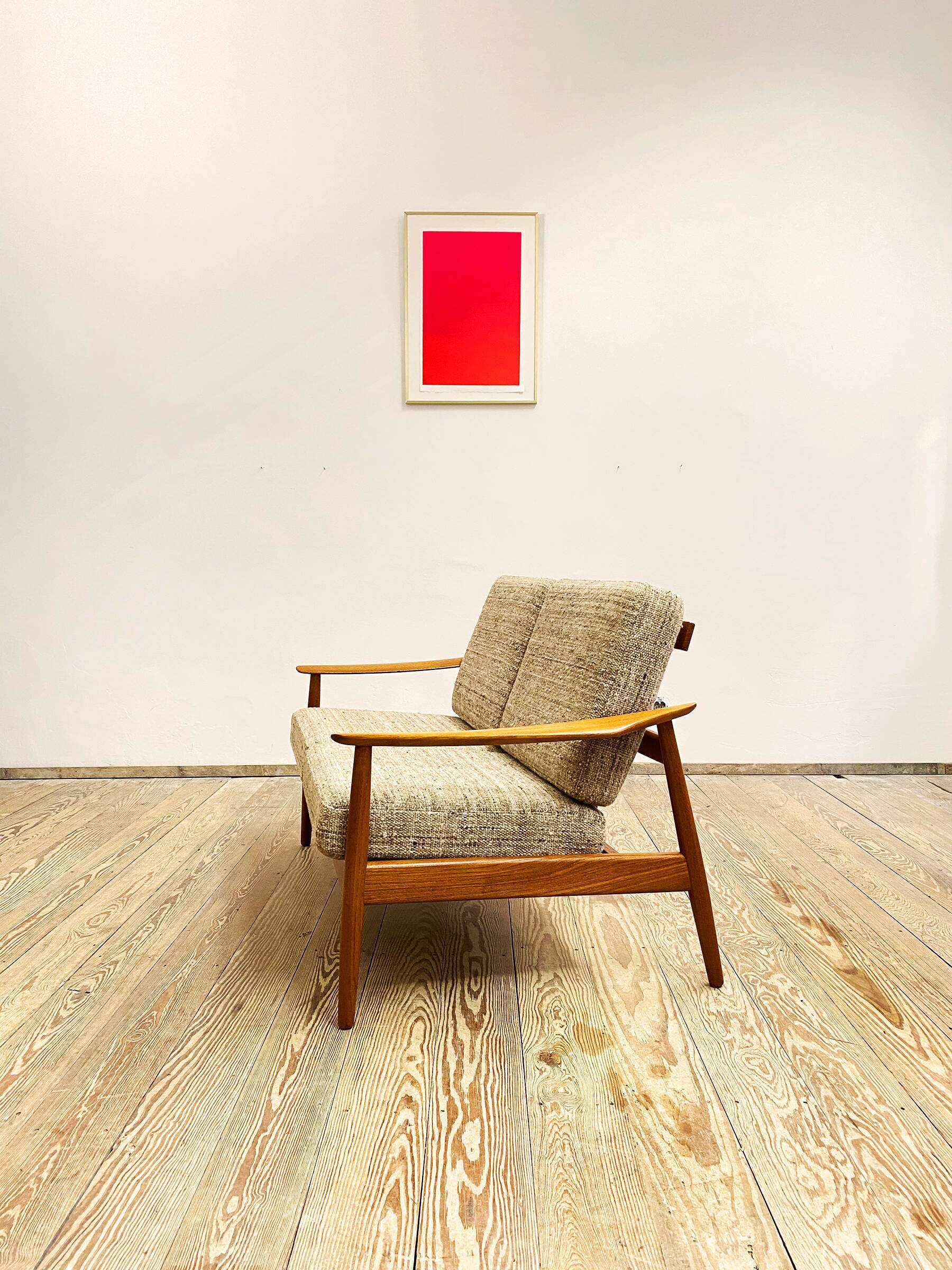 Mid century teak two-seater sofa by Arne Vodder for France and Son, Denmark, 1950s