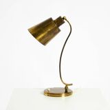 Beautiful, rare, large, heavy mid-century modern brass table lamp