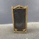 Brass fireplace fire screen 1900, French art nouveau spark screen with 4 shutters