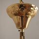 Vintage Gold Metal 5-Light Chandelier – Crystal Beads & Glass Prisms