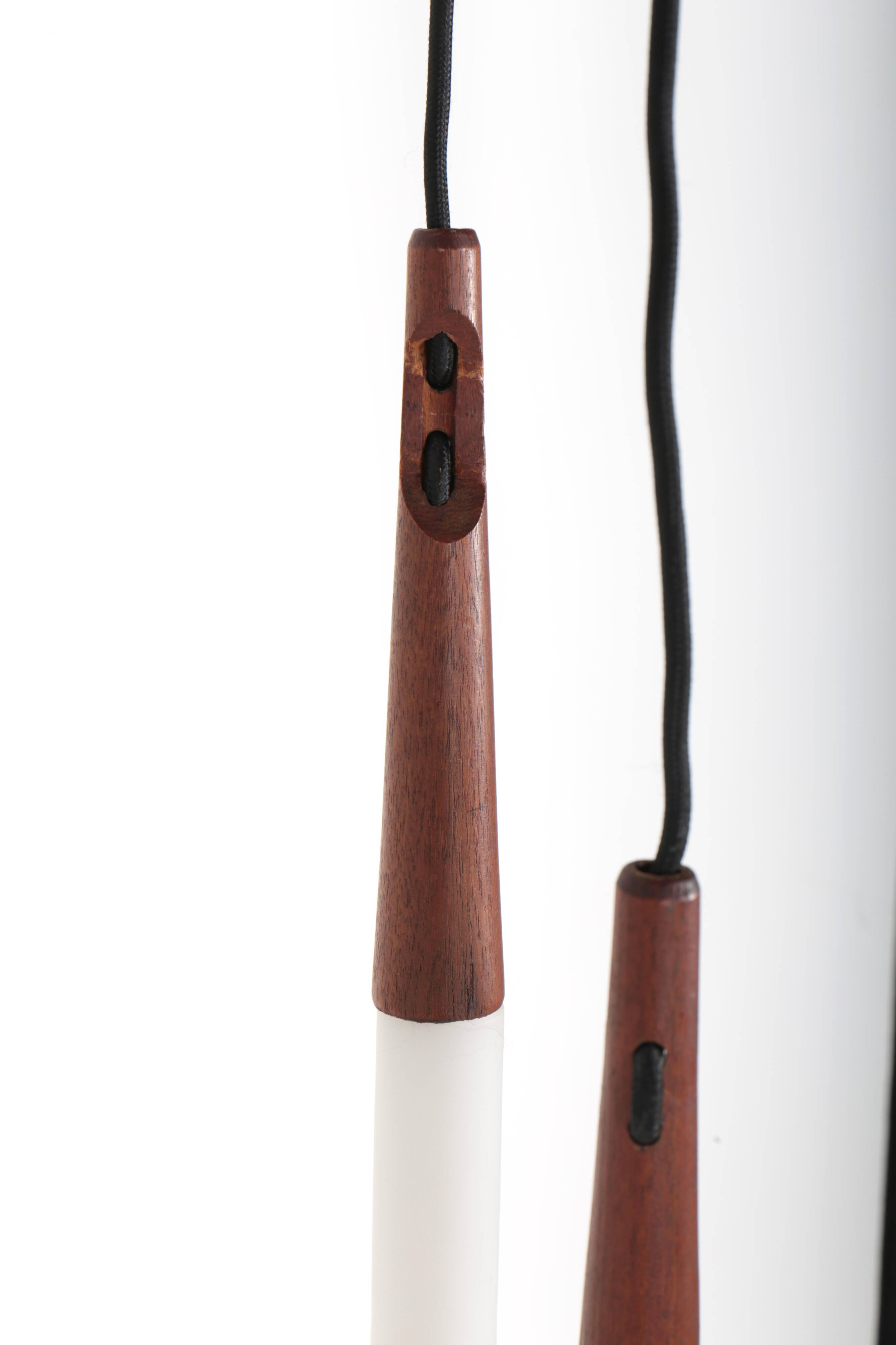 Drop pendant lamp by Uno & Östen Kristiansson for Luxus, Sweden, 1950s