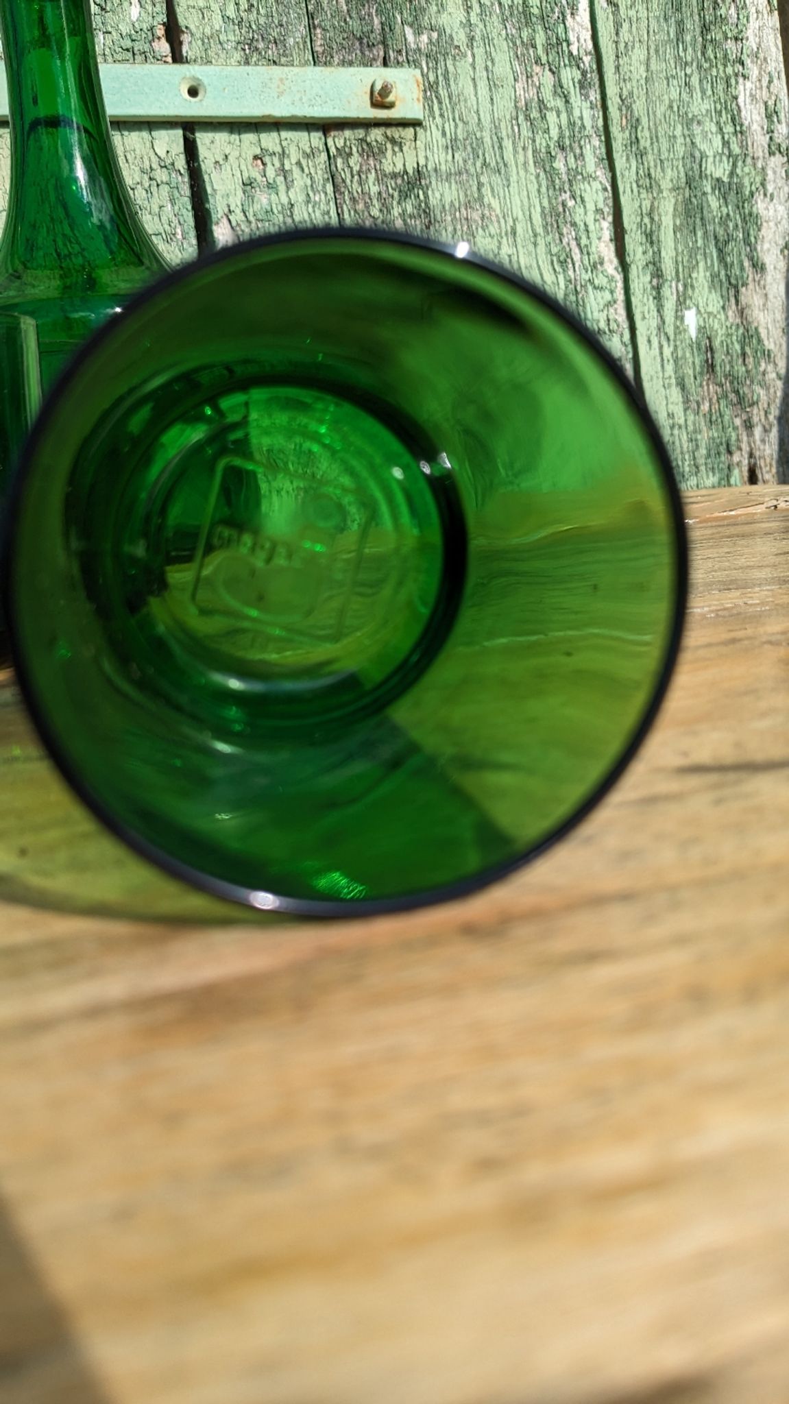 Vintage glass and carafe service