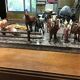 Wooden farm for children with animals.