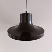 Brown metal pendant lamp with perspex diffuser for ab fagerhult, sweden
