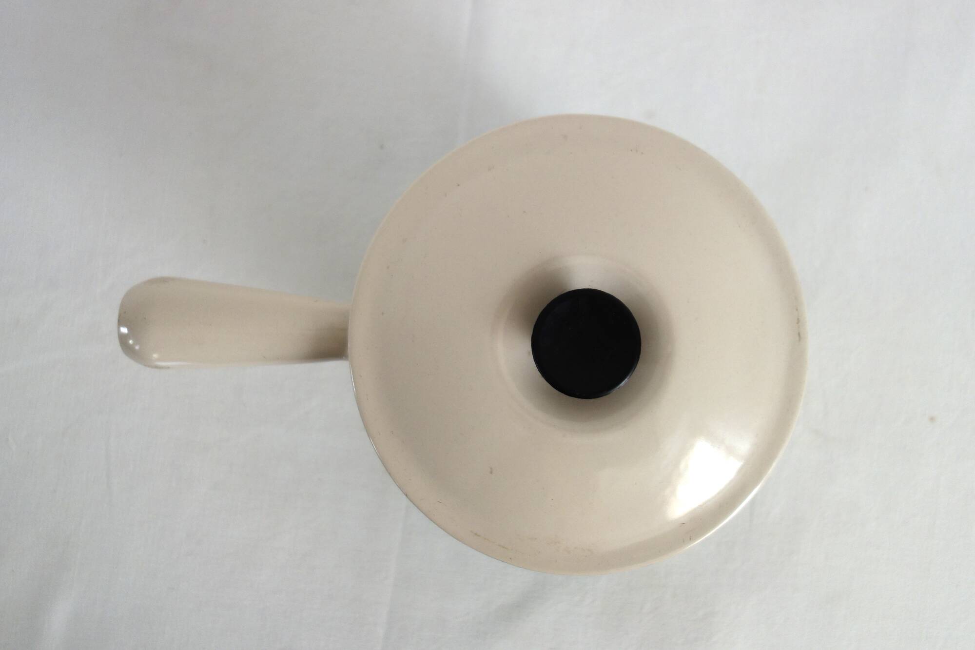Le Creuset enameled cast iron fondue pot, 1970s