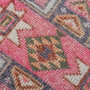 Shades Of Pink Beige Antique Vintage Runner Rug, 89x322Cm