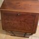 Secretary with a burr elm finish — English manufacture Rosjohn