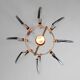 Italian Plexiglass Pendant Lamp, 1970s