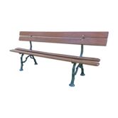 Banc de jardin ancien avec pieds en fonte