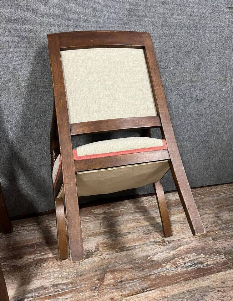 Pair of Empire period mahogany dolphin armchairs circa 1810