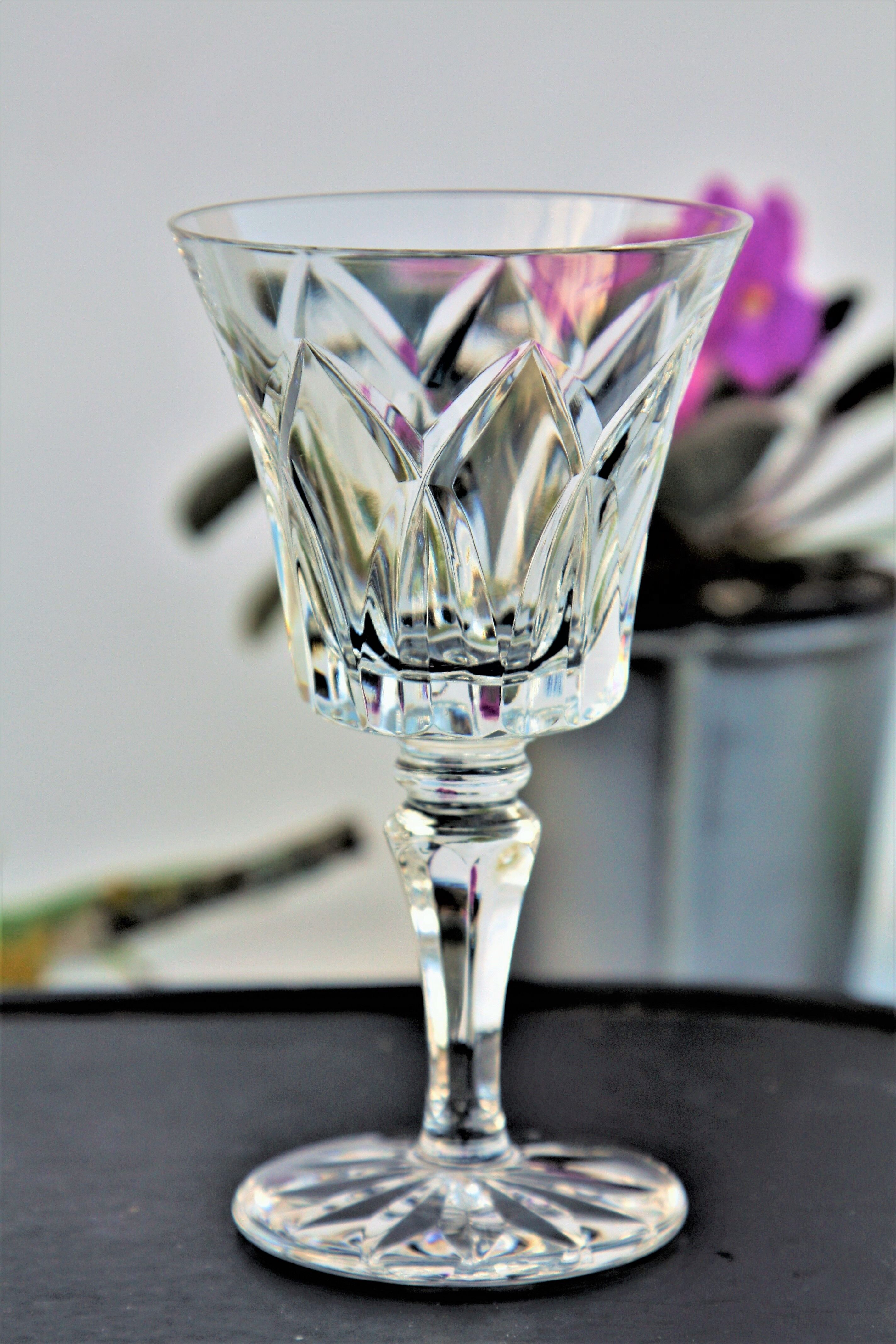 Crystal wine glass of St Louis camargue model