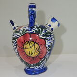 Gargoulette glazed terracotta /vintage/carafe/pitcher