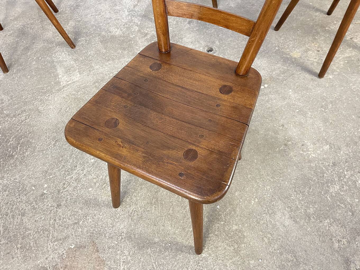 5 Schneck chairs from the 1950s