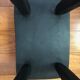Japanese style wooden stool with burnt wood finish shou-sugi-ban