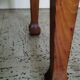Vintage wooden side table with trompe-l'œil system.