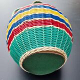 Large braided scoubidou bottle 1960