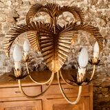 Palm type chandelier by Hans Kogl