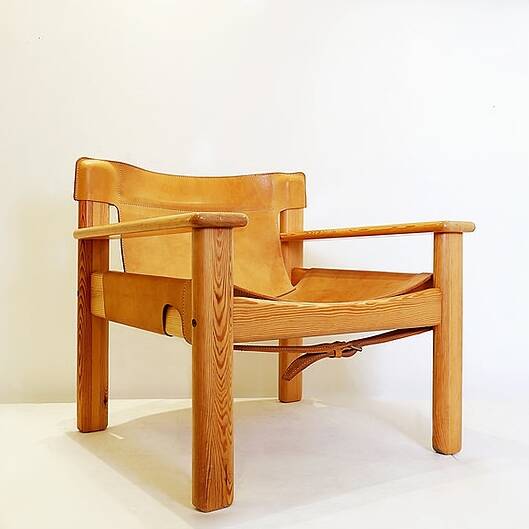 Vintage safari lounge armchair 'Natura' by Karin Mobring for Ikea