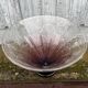 Schneider white and purple glass cup