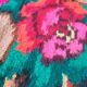 Tapis floral en laine de Moldavie de style bohème - 182×208 cm