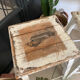 Old wooden painter's stools
