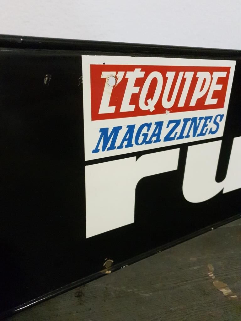 Equipe Magazine advertising plate