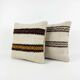 Set of 2 vintage kilim cushion covers 41x41 cm