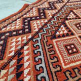 Hand-woven margoum rug in natural wool