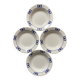 Assiettes creuses vintage décor papillons