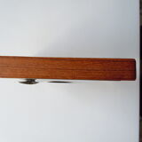 Empty ashtray pocket teak - chrome metal