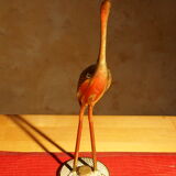 Vintage brass heron