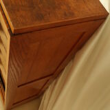 Radia vintage oak double curtain binder cabinet
