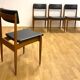 Set of four rare mid-century dining chairs, Denmark, 1970s