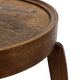 Table d'appoint Art Déco en chêne au design minimaliste