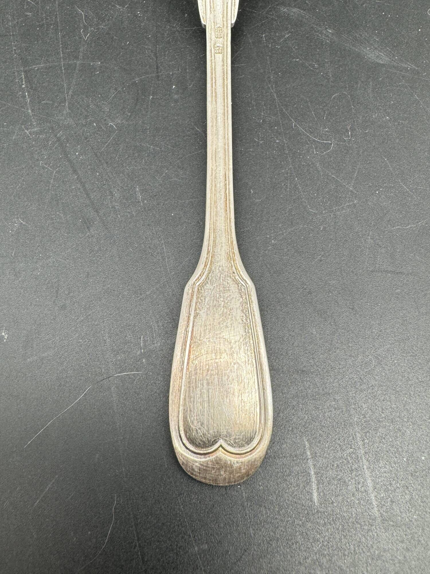 White metal (silverware) dessert spoons in original box – 1224b8
