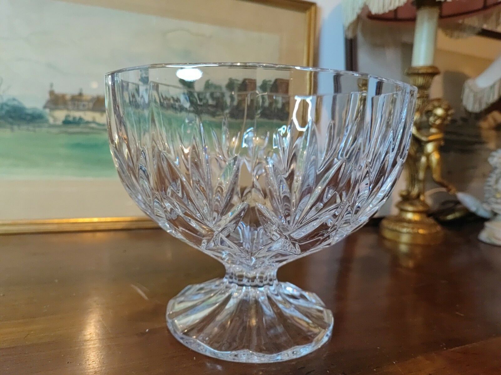 Coupe en cristal sur pied douche