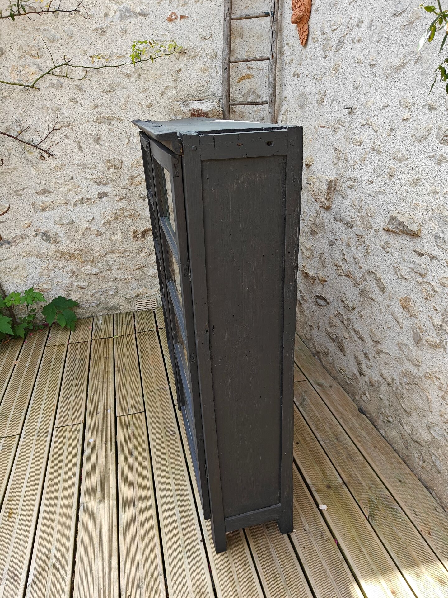 Restored antique display cabinet