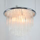 Minimalist handblown glass chandelier, 1970s